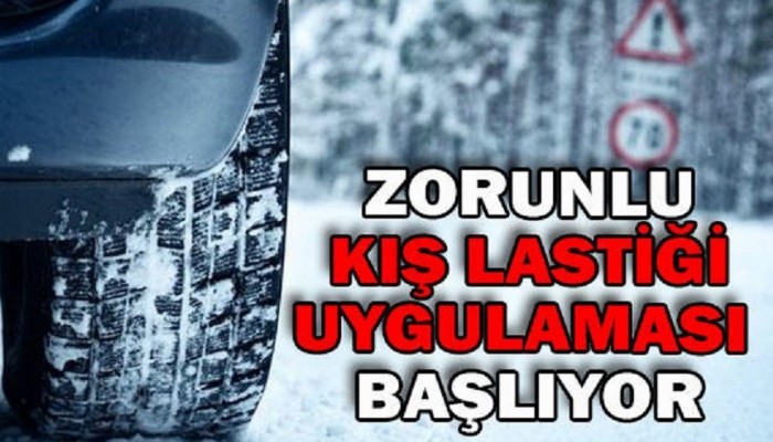 Tüm Türkiye de zorunlu kış lastiği uygulaması başladı