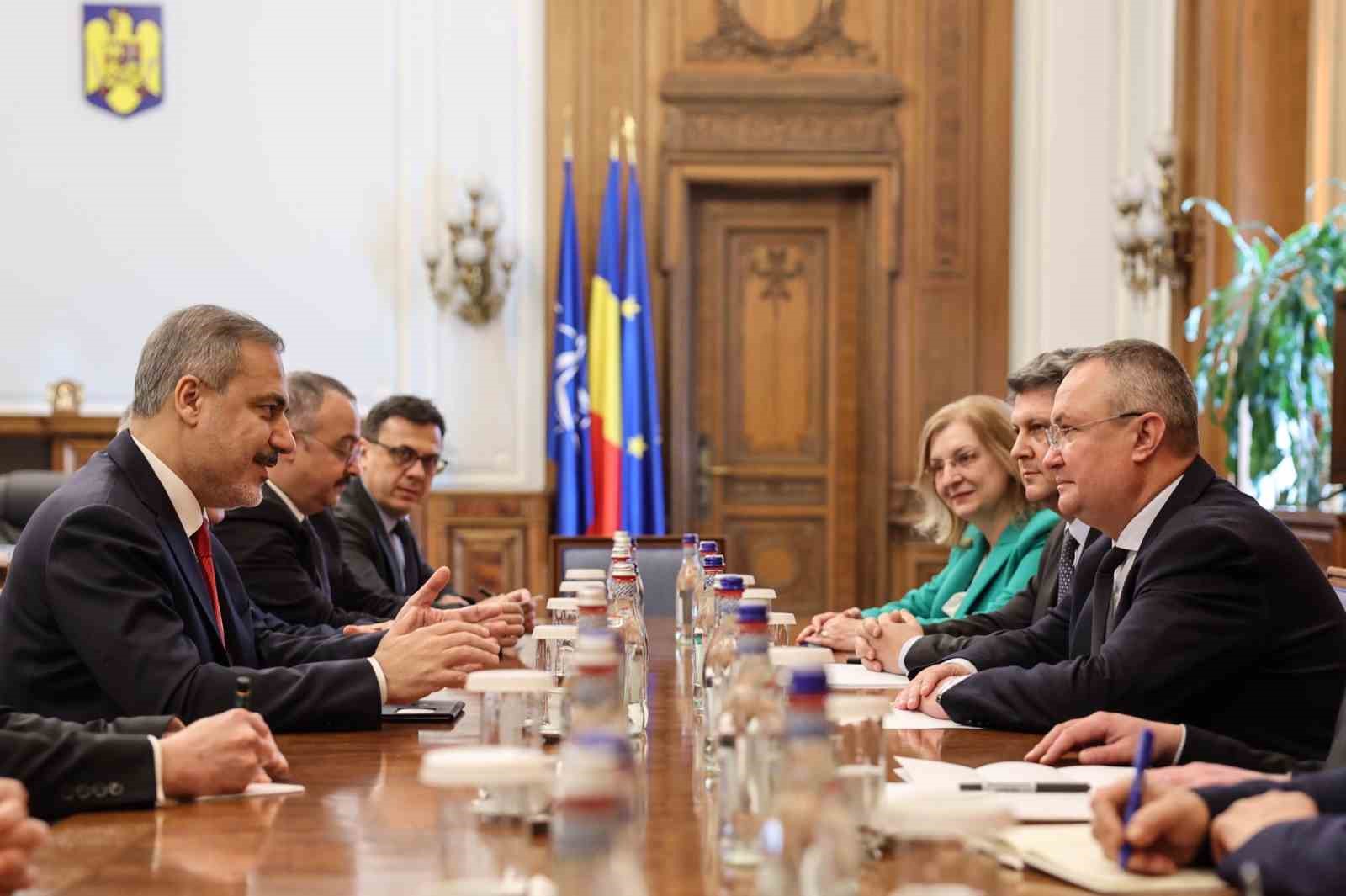 Bakan Fidan, Romanya Senatosu Başkanı Ciuca ile görüştü