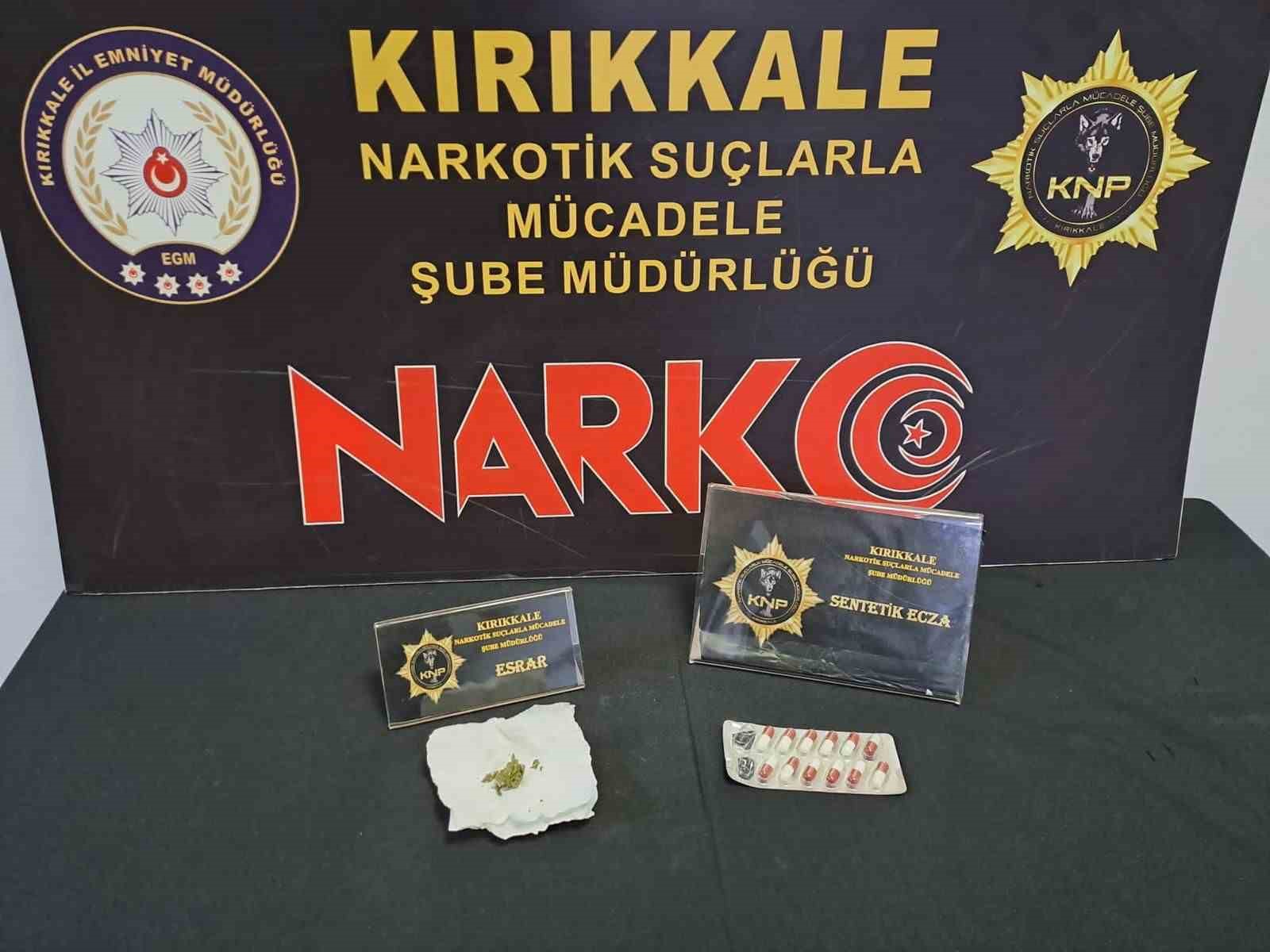 Kırıkkale’de uyuşturucu operasyonu: 1 tutuklama, 13 adli işlem