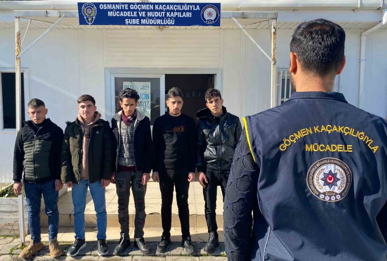 Osmaniye’de 5 düzensiz göçmen yakalandı