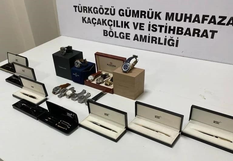 Türkgözü Gümrüğünde 1 milyon lira değerinde kaçak eşya ele geçirildi