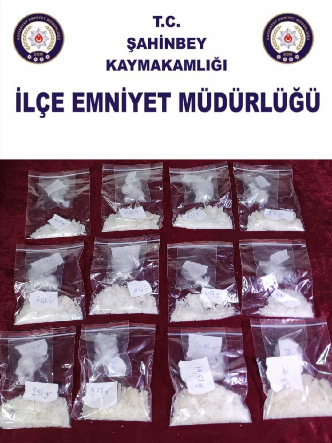 Gaziantep’te uyuşturucu operasyonu: 2 Gözaltı