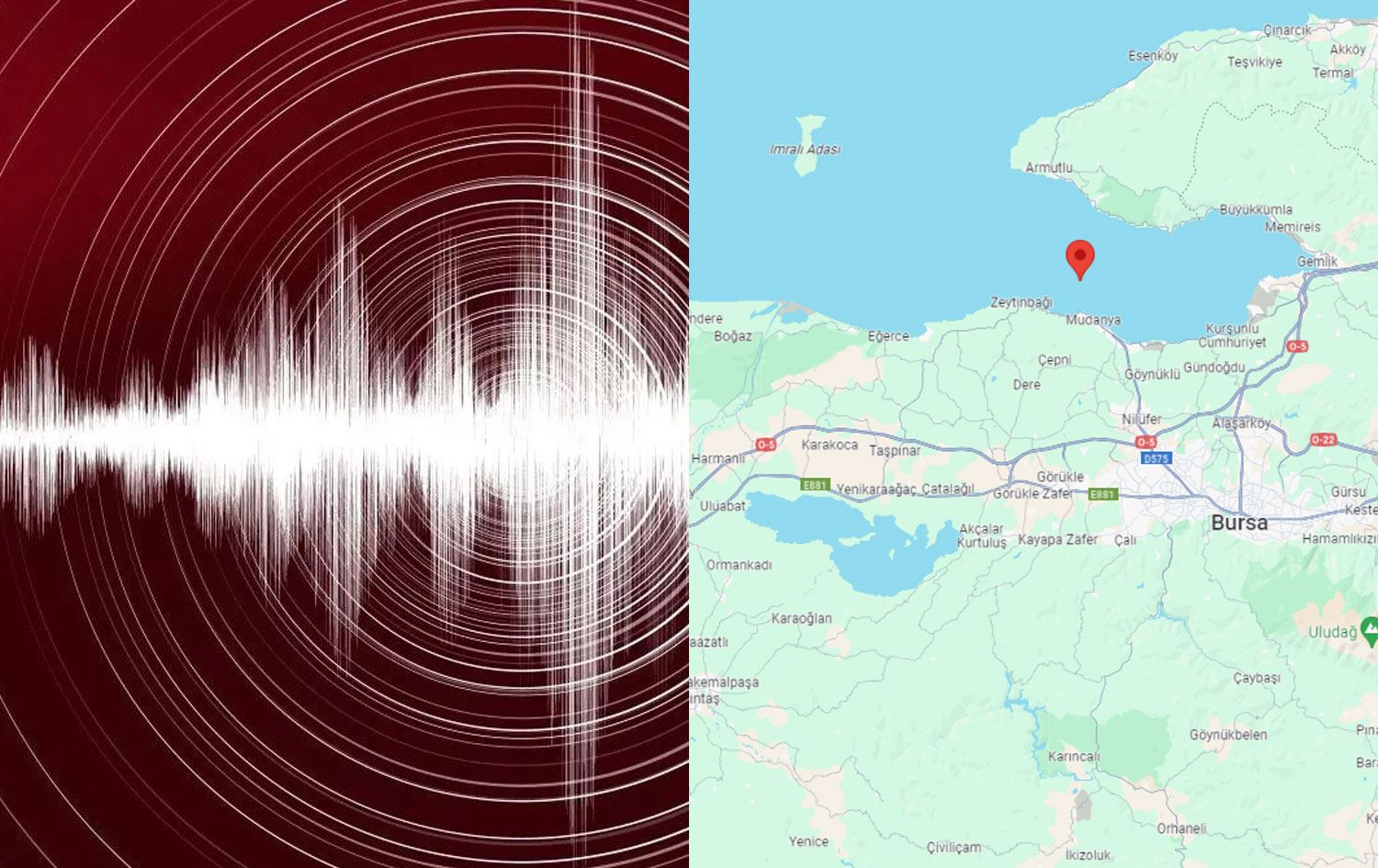 Gemlik’te 3.6 büyüklüğünde deprem oldu