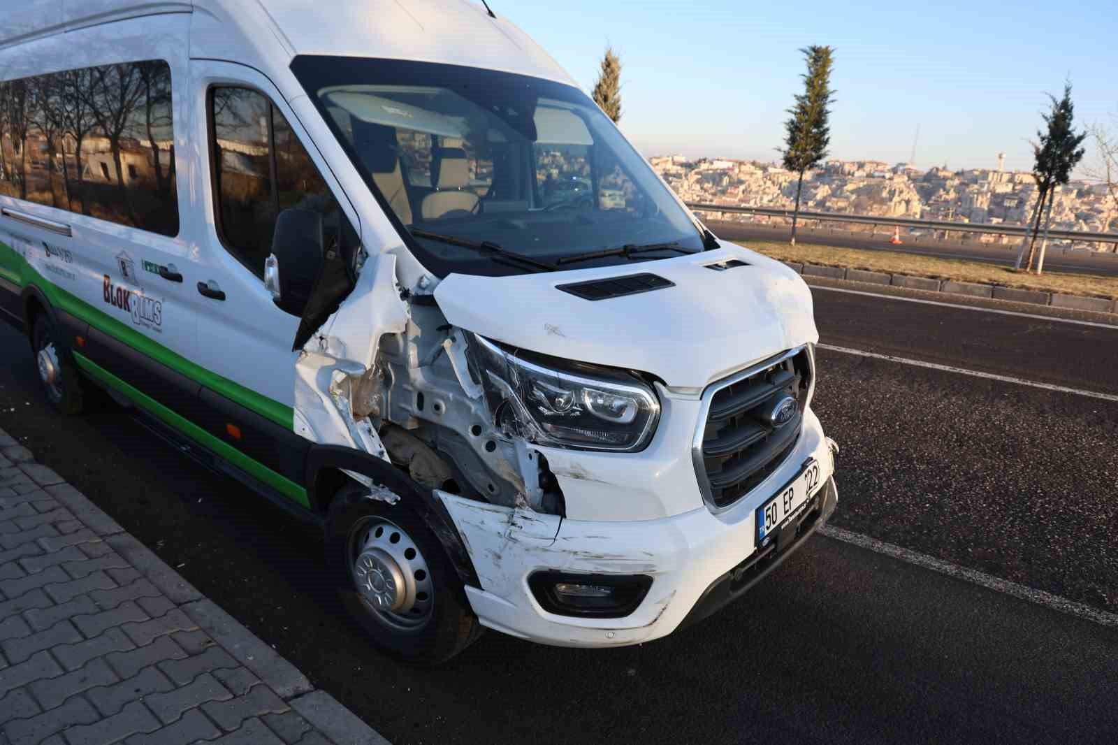 Nevşehir’de zincirleme trafik kazası: 1 yaralı