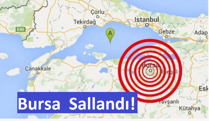 Bursa’da 3,1 şiddetinde deprem