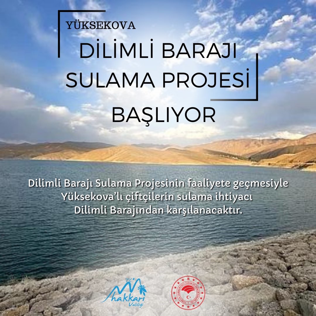 Vali Çelik “Dilimli Barajı 1. Kısım Sulama Projesi ihale edildi”