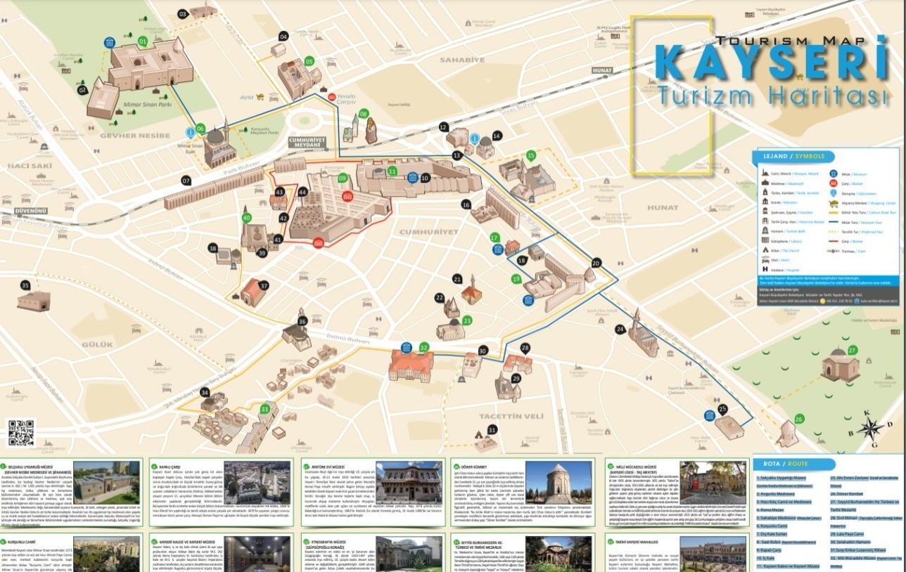 Büyükşehir’den Kayseri turizm haritası