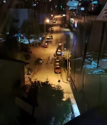 Safranbolu’da tekme tokat kavga anı kamerada