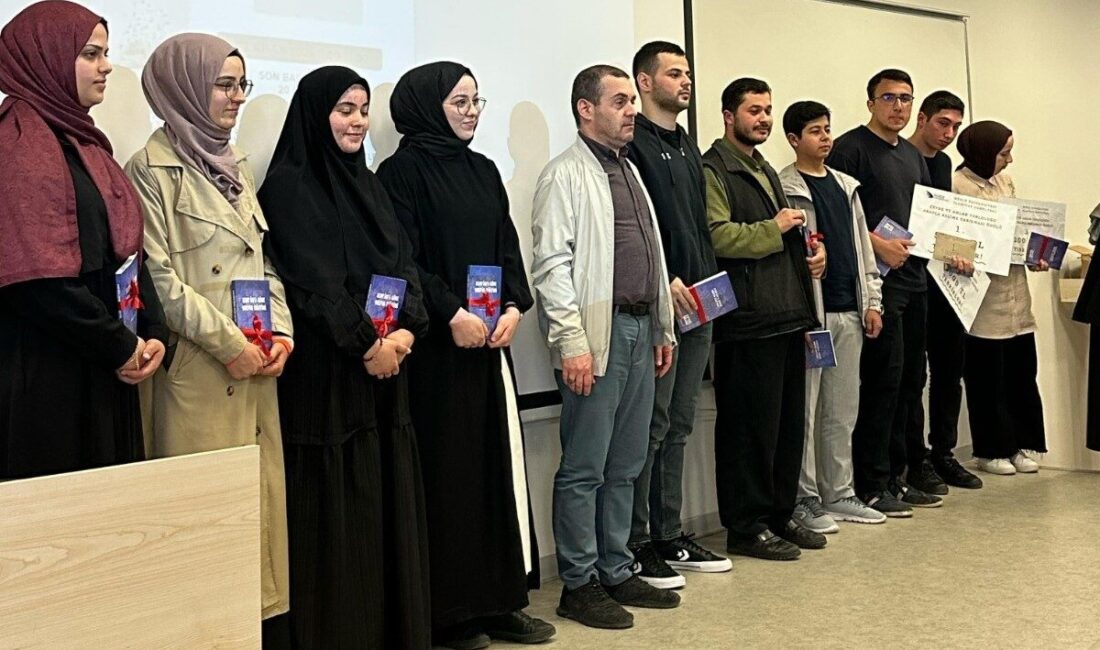 10 bin TL’lik ödül dağıtıldı Düzce Üniversitesi İlahiyat Fakültesi ile Çevre ve Ahlak Topluluğu tarafından