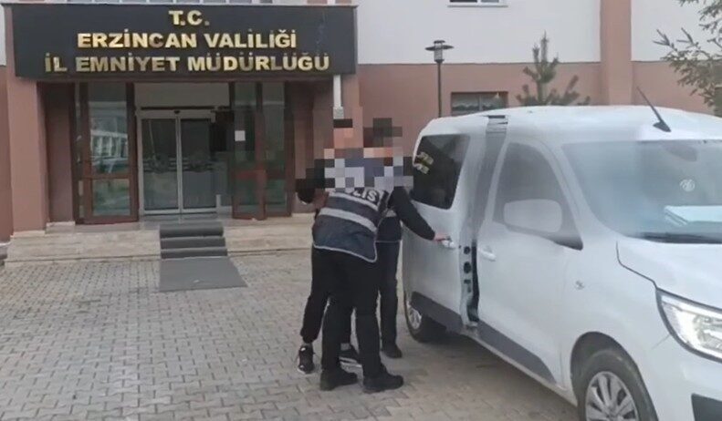 18 yıl hapis cezasıyla aranan firari yakalandı Erzincan’da polis ekipleri, hakkında 18 yıl kesinleşmiş hapis cezası bulunan