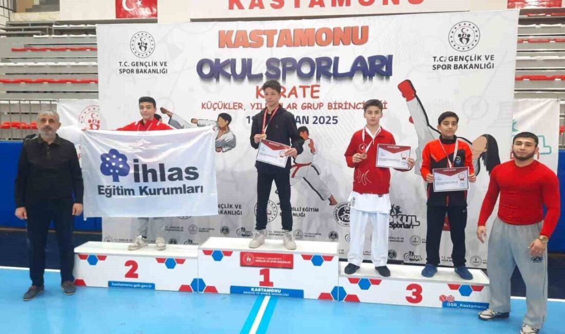 Ali Demirhan Türkiye finalinde yarışacak Okul sporları küçükler, yıldızlar karate grup müsabakalarında Düzceli sporcusu üçüncü