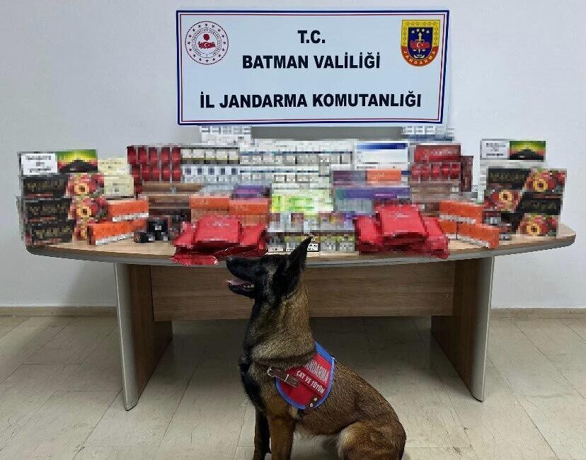 Batman’da kaçakçılık operasyonu Batman’da bir adrese düzenlenen operasyonsa çok sayıda kaçak ürün ele