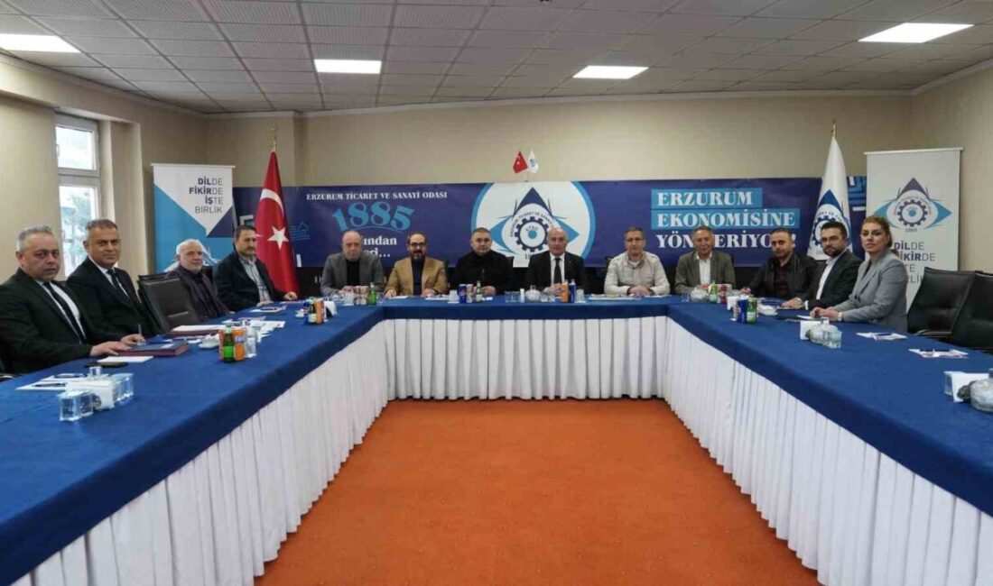 ETSO yönetimi toplandı Erzurum Ticaret ve Sanayi Odası (ETSO) Nisan ayının 4. yönetim