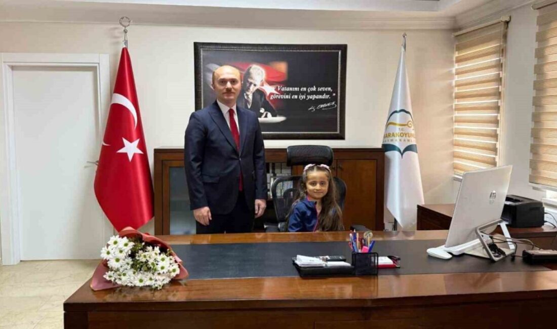 Kaymakam Yavuz, koltuğunu minik Nursima’ya devretti Iğdır’ın Karakoyunlu İlçesi Kaymakamı Nurettin Yavuz, 23 Nisan Ulusal Egemenlik