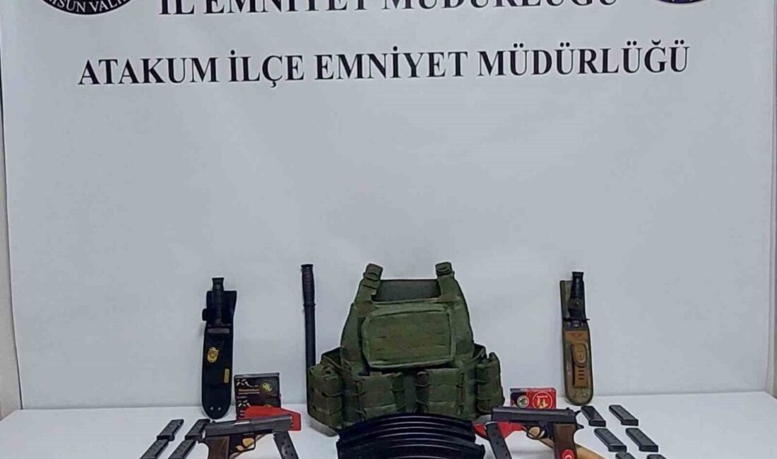Komşuyu tehditten arama yapılan evde cephanelik gibi malzeme çıktı Samsun’da komşusunu silahla tehdit ettiği iddiasıyla gözaltına alınan şahsın evinde