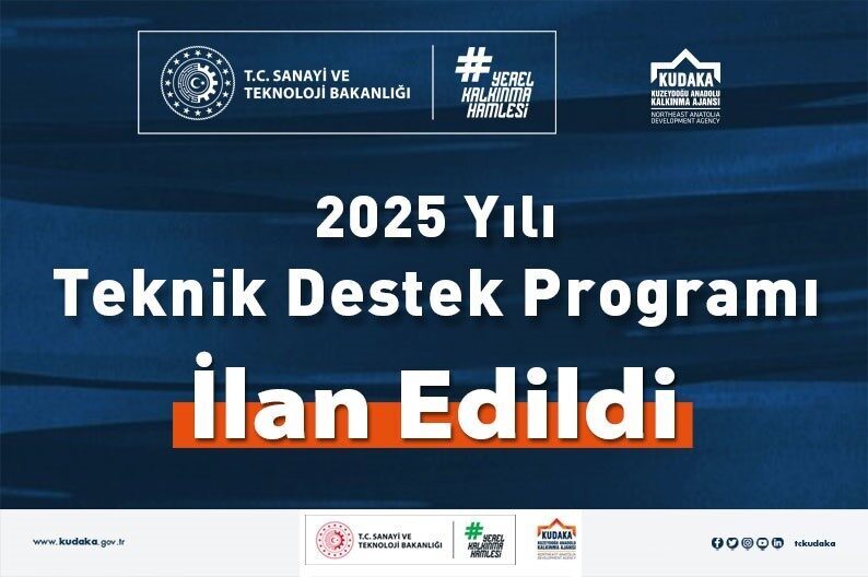 KUDAKA’nın 2025 yılı teknik destek programı ilan edildi Kuzeydoğu Anadolu Kalkınma Ajansı’nın (KUDAKA) bölgedeki paydaşların, yerel ve bölgesel