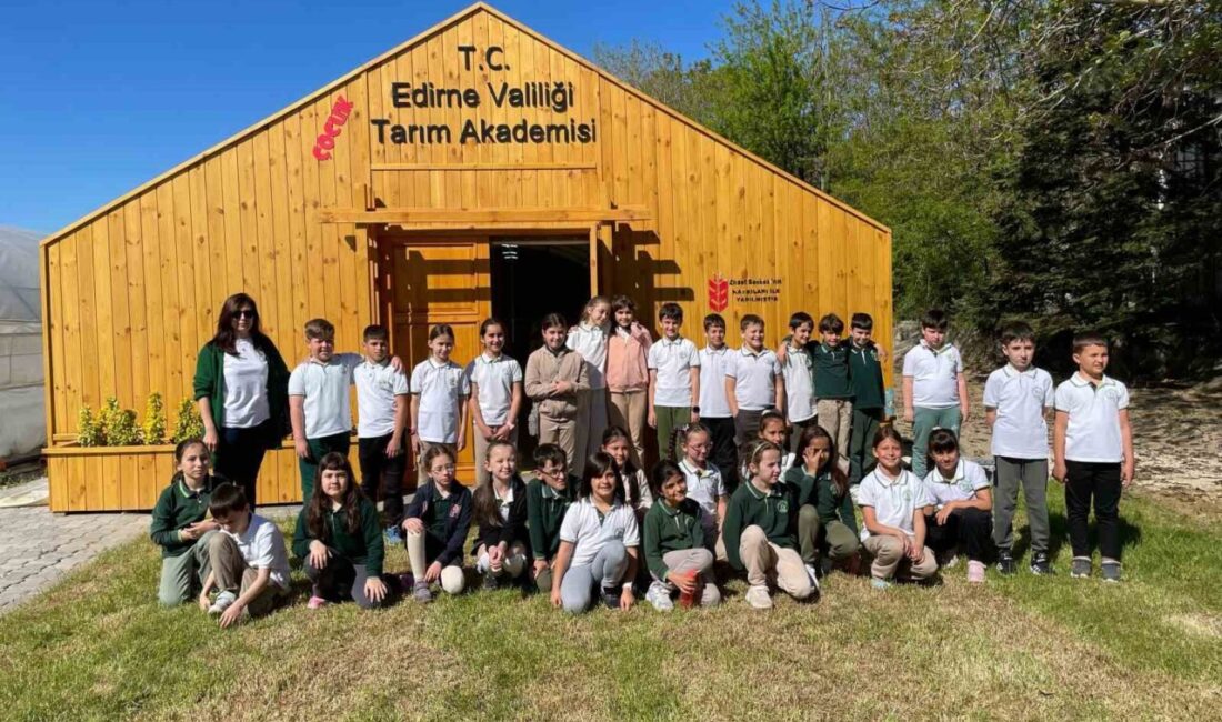 Trakya’nın küçük tarım elçileri yetişiyor Edirne’de ilkokul öğrencileri, Tarım Akademisi Projesi çerçevesinde hem doğayla tanıştı