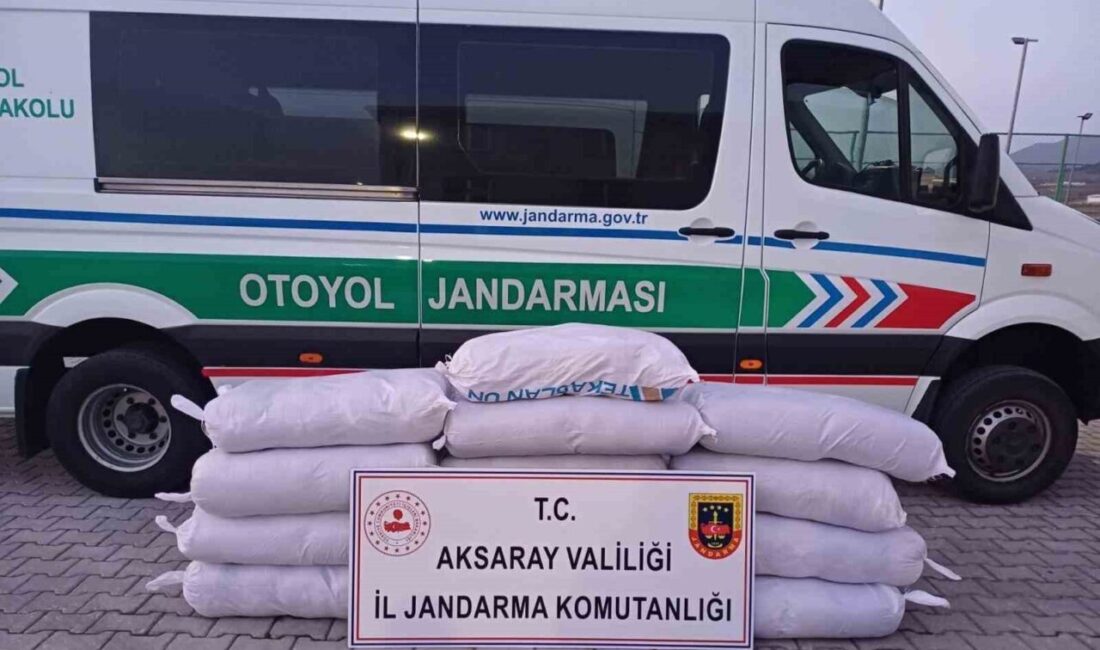 Üç yolcu otobüsünde 1 ton kaçak tütün çıktı Aksaray’da jandarma ekiplerince kontrolden geçirilen 3 ayrı yolcu otobüsünde 1