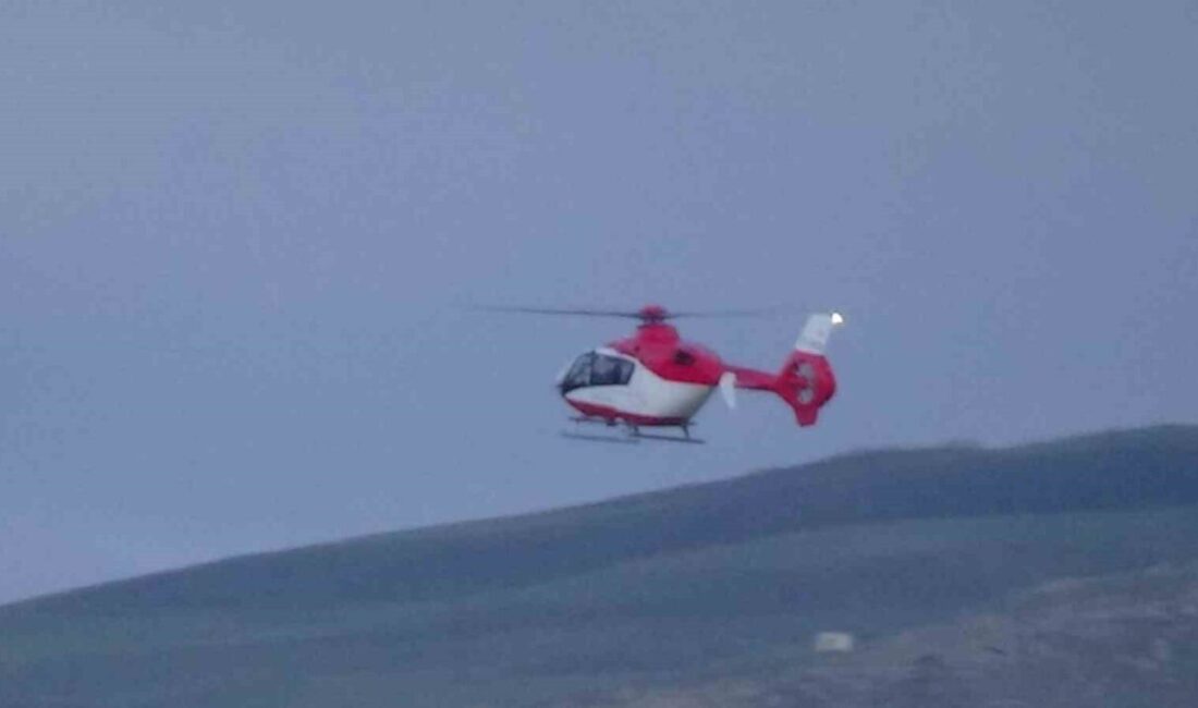 Ambulans helikopter 10 günlük bebek için havalandı Ağrı’da tedavi gören 10 günlük bebek, ambulans helikopterle Van’a sevk