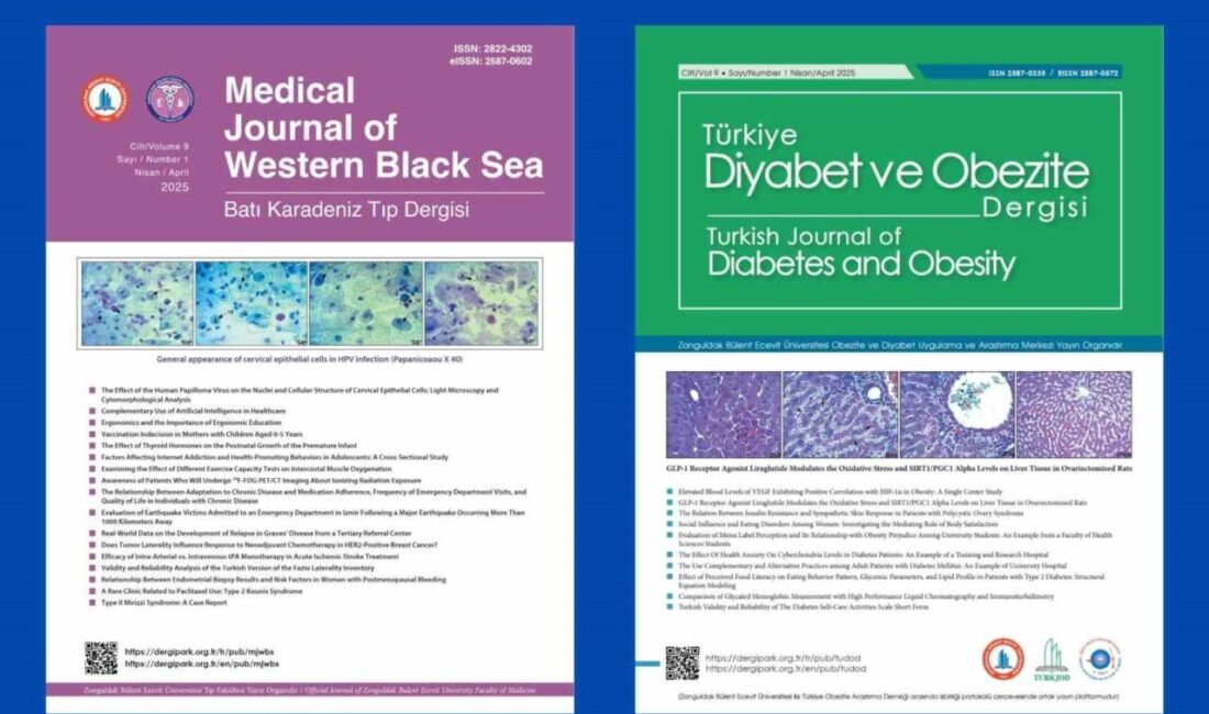 BEUN Batı Karadeniz Tıp Dergisi ile Türkiye Diyabet ve Obezite Dergisi’nin yeni sayıları yayımlandı Zonguldak Bülent Ecevit Üniversitesi (BEUN) Tıp Fakültesi tarafından yayımlanan “Batı