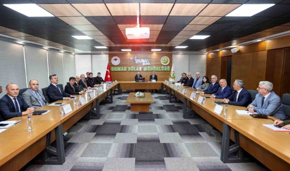 Bursa, orman yangınlarına karşı teyakkuza geçti Bursa Valisi Erol Ayyıldız, Bursa Orman Bölge Müdürü Erdal Şahan’ı