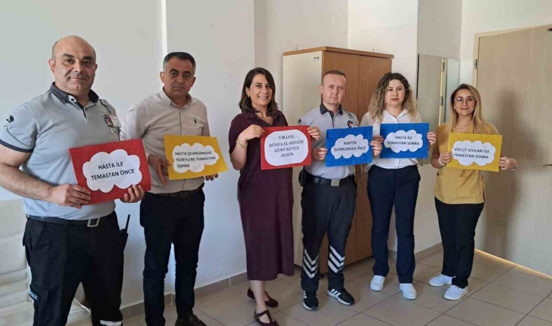 El hijyenine dikkat çektiler Antalya’nın Gazipaşa ilçesinde 5 Mayıs Dünya El Hijyeni Günü kapsamında