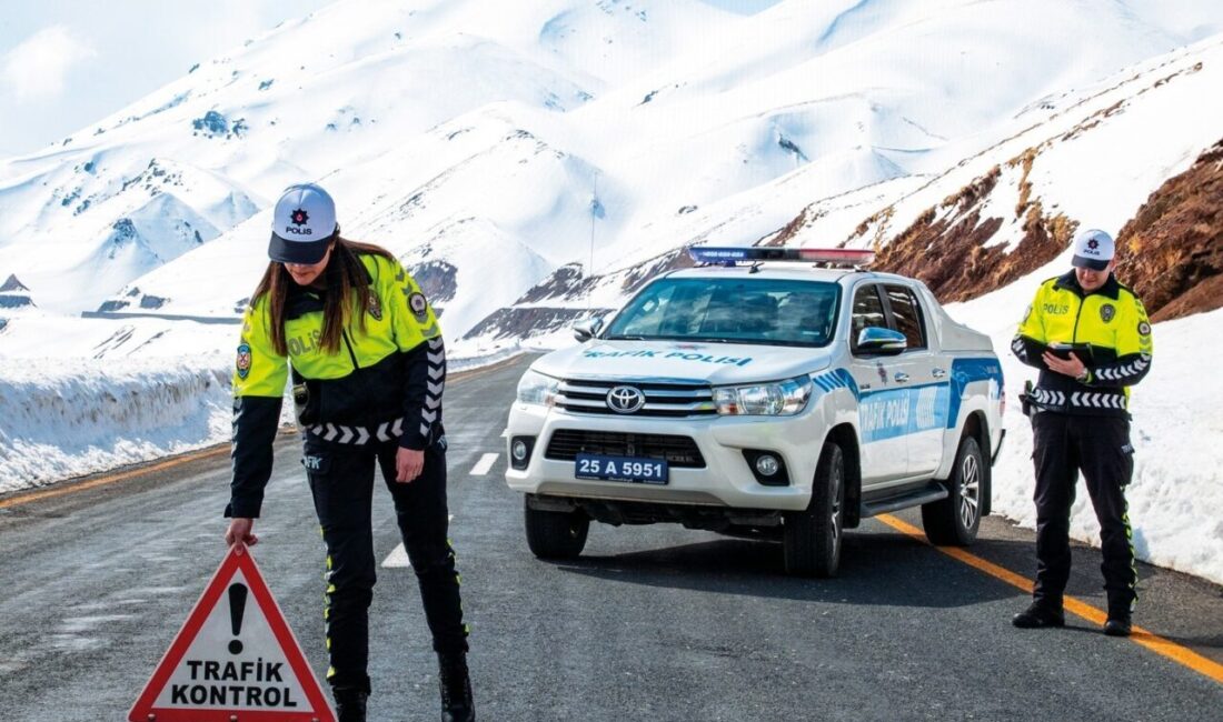 Erzurum’da kent merkezinde bir ayda 109 kaza Erzurum’da polis sorumluluk bölgesinde 2025 yılının Nisan ayında 109 ölümlü-yaralamalı