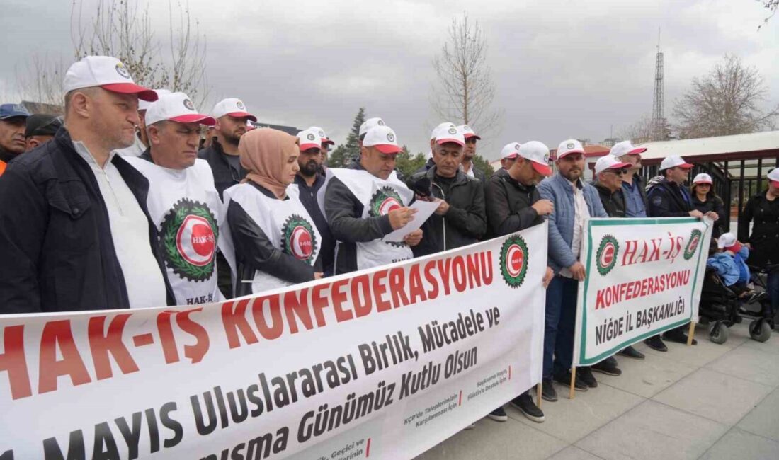 HAK-İŞ Niğde’de 1 Mayıs’ı kutladı: “Emeğin ve emekçinin yanındayız” 1 Mayıs Emek ve Dayanışma Günü dolayısıyla HAK-İŞ Konfederasyonu Niğde