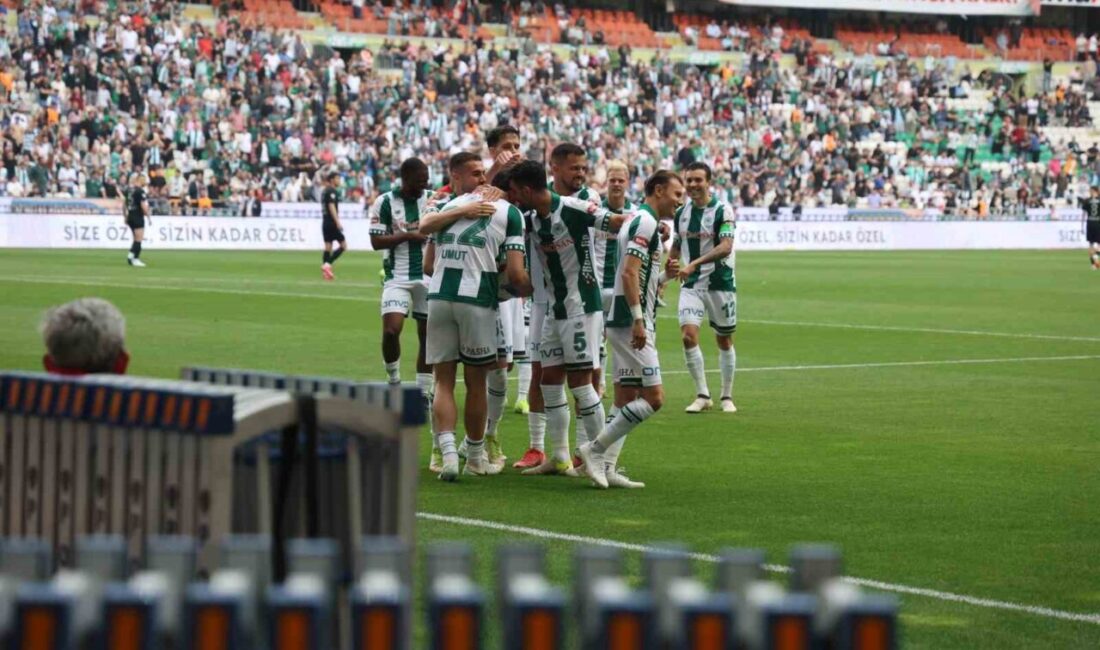 Konyaspor 17 yıl sonra üst üste 6. kez üst üstte sahasında galip Konyaspor, 17 yıl sonra üst üste evinde oynadığı 6 lig