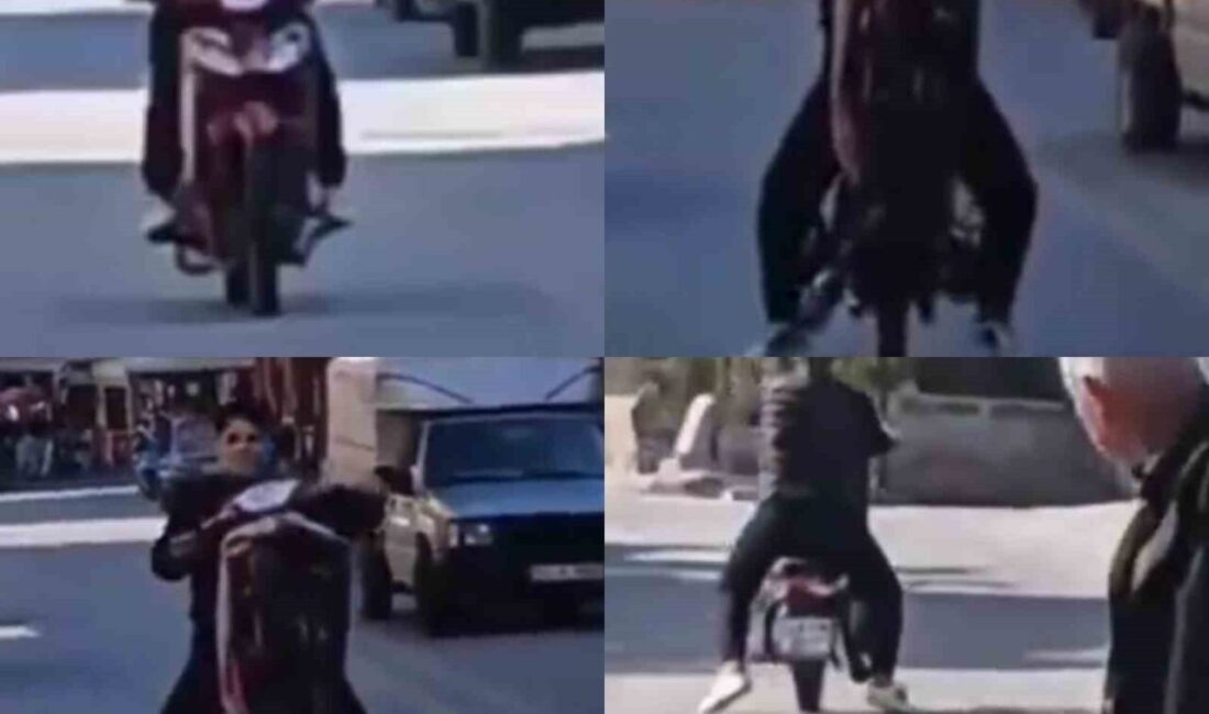 Motosikletin önünü kaldırdı, 41 bin TL ceza yedi Mersin Erdemli’de motosikletin önünü kaldırarak tehlikeli hareketler yapan sürücü tespit