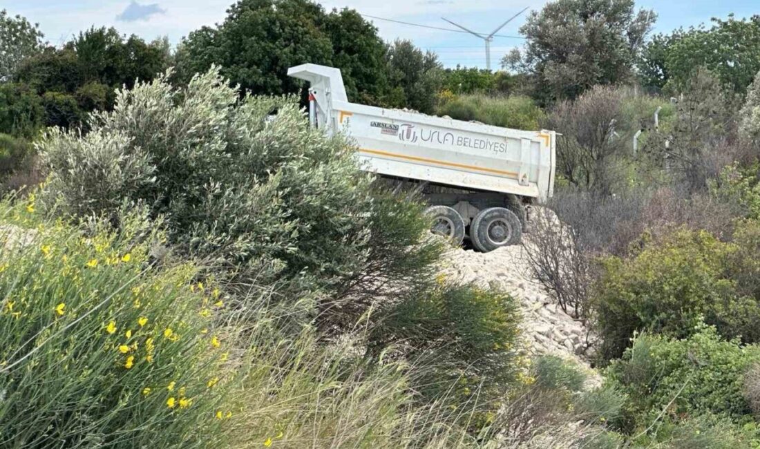 Urla Belediyesinden ikinci çevre katliamı Yağcılar Mahallesi’nde ormanlık alana gelişi güzel moloz ve çöp döken