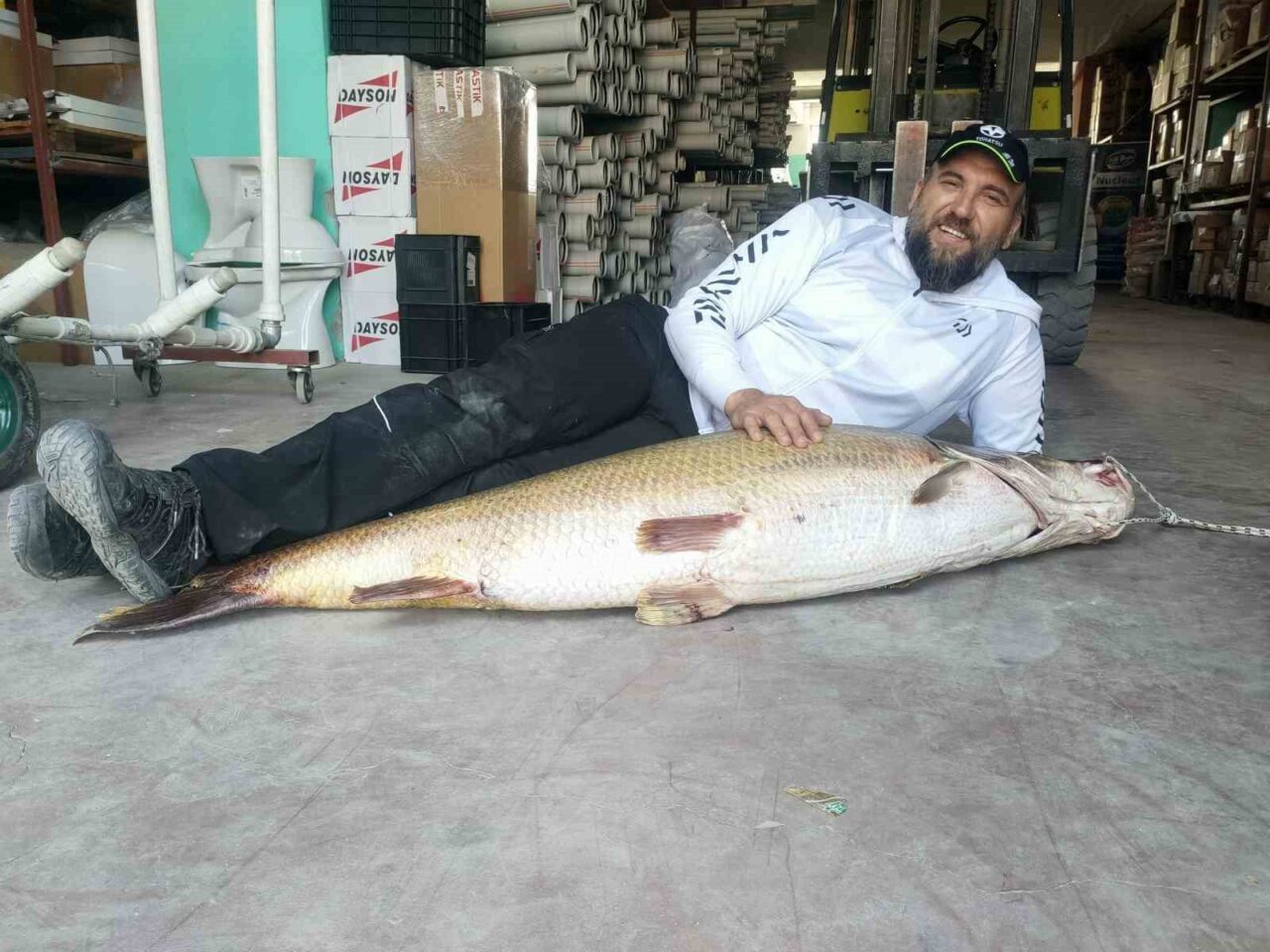 Malatya’nın Kale ilçesinde amatör balıkçı Mehmet Alper Hasıripi, olta ile
