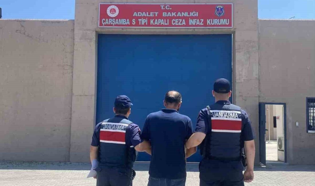 Samsun’da 10 yıl hapis cezası ile aranan şahıs jandarma ekipleri