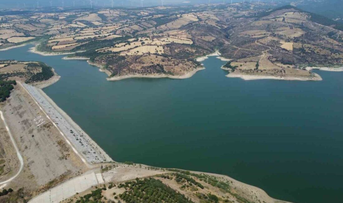 Çanakkale’de 250 bin dekar alanın sulanmasını sağlayan Bayramiç Barajı’nda su