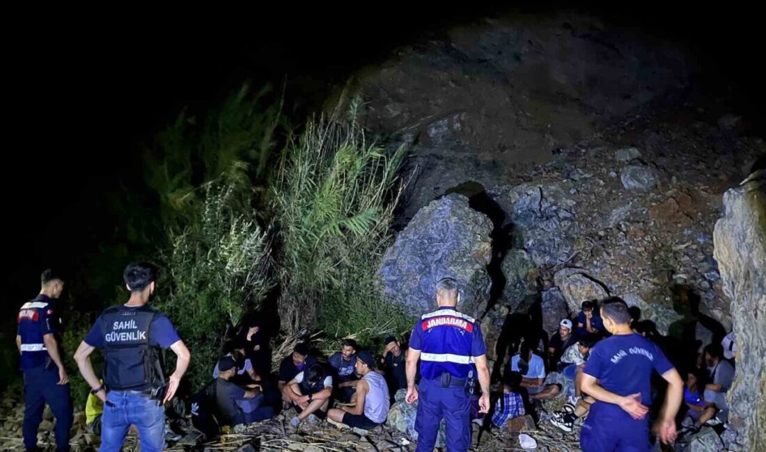 Muğla’nın Marmaris ilçesinde karada tespit edilen 5’i çocuk toplam 27