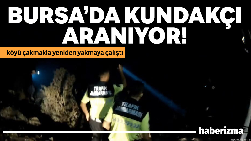 Bursa’nın Harmancık ilçesinde vatandaşlar ve görevliler alevlerle canı pahasına mücadele