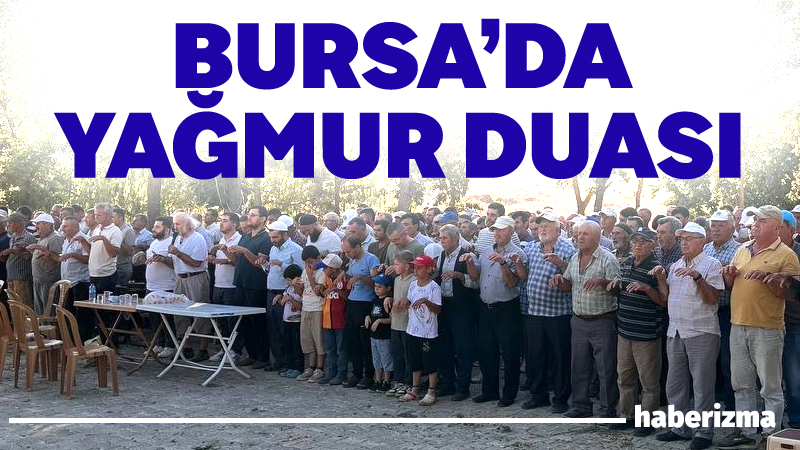 Bursa’nın İznik ilçesinde çiftçiler kuraklık ve orman yangınlarına karşı yağmur