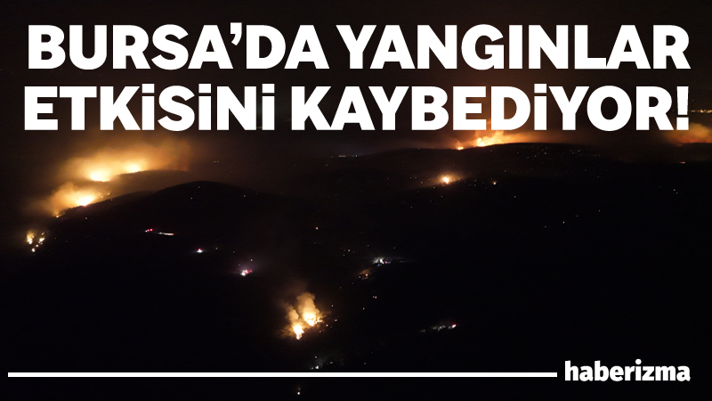 Bursa’nın Harmancık ilçesinde 4.gününe giren orman yangını sabah saatlerinde etkisini