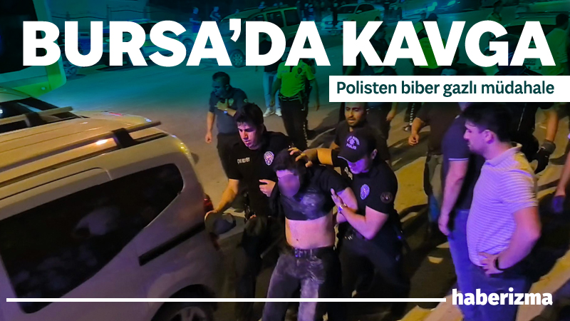 Bursa’da gençler arasındaki kavgaya aileler de karıştı. Yaşanan arbede kameraya