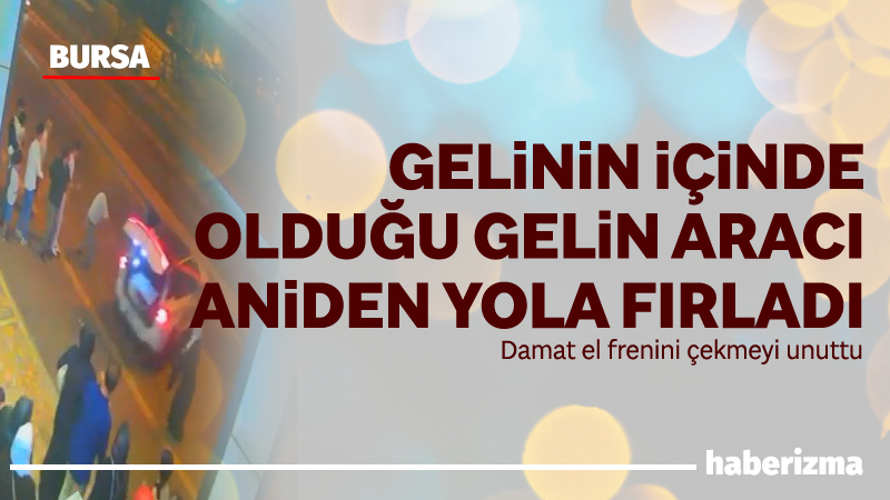 Bursa’da düğün bitiminde evin yolunu tutmak için hazırlanan gelin ve