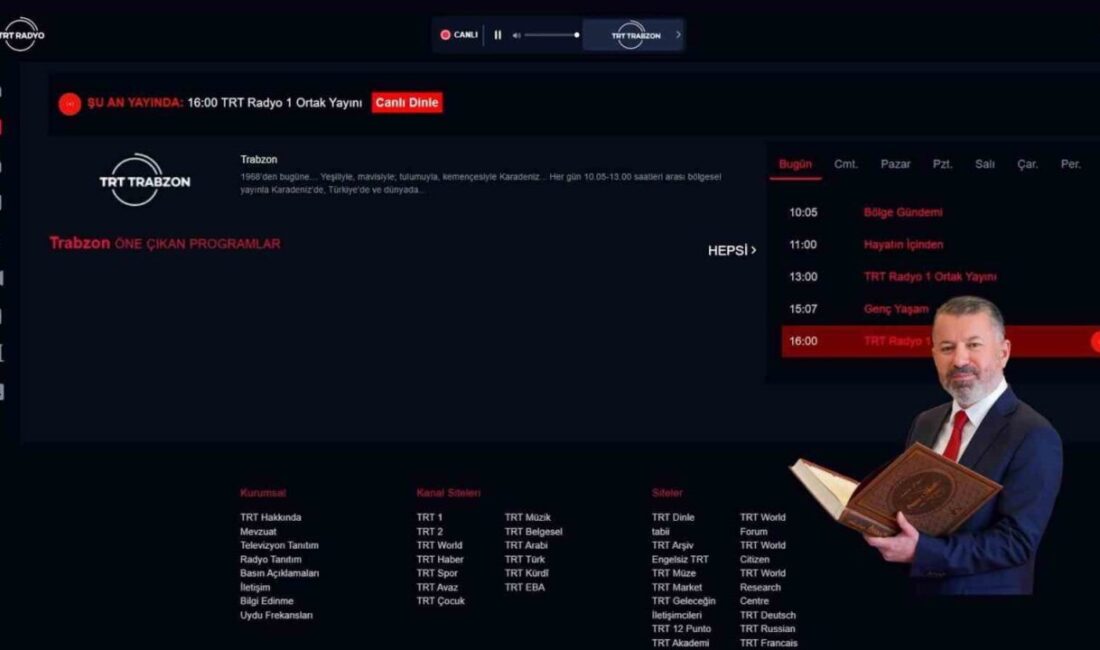 Karabük Üniversitesi(KBÜ) Rektörü Prof. Dr. Fatih Kırışık, TRT Trabzon Radyosu’nda