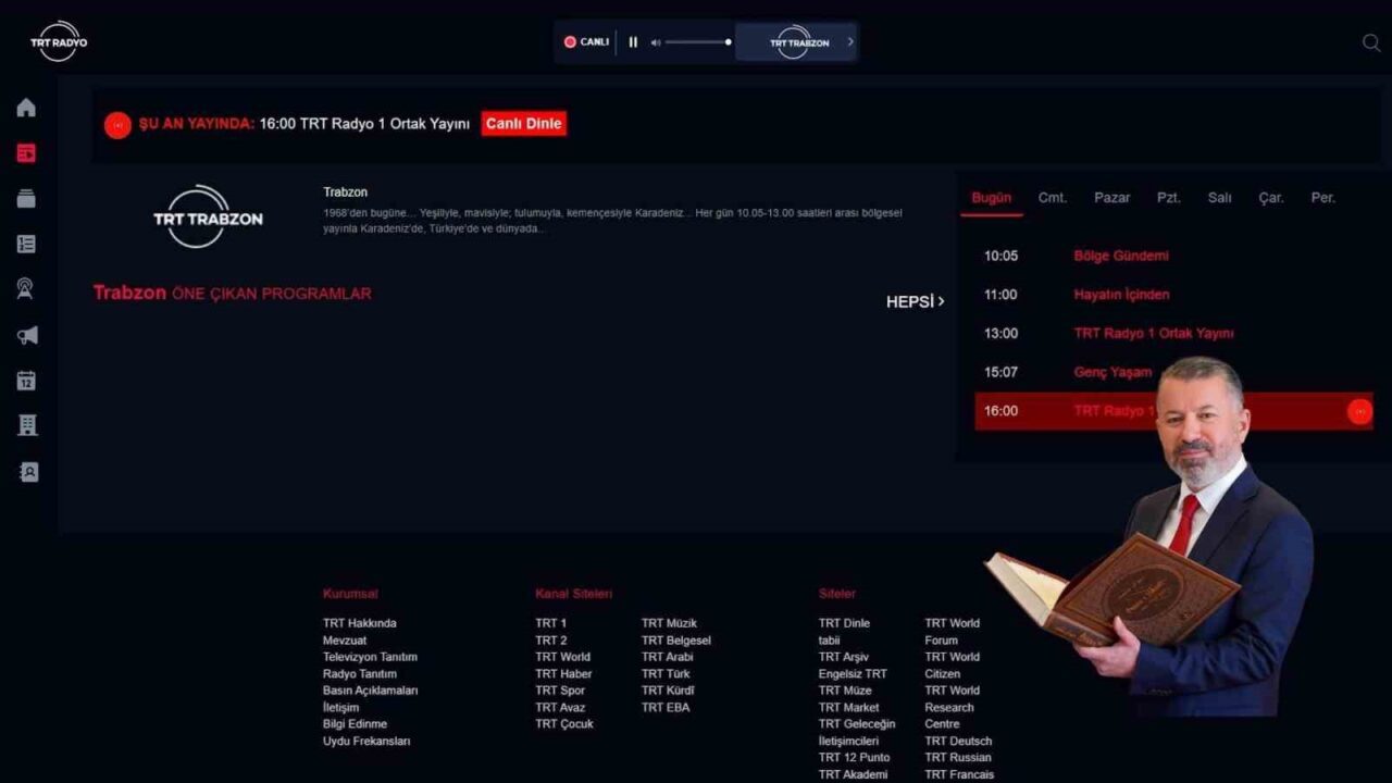 Karabük Üniversitesi(KBÜ) Rektörü Prof. Dr. Fatih Kırışık, TRT Trabzon Radyosu’nda