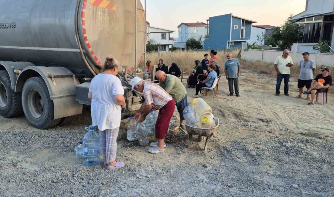 Tekirdağ’ın Marmaraereğlisi ilçesine bağlı Dereağzı Mahallesi’nde yaklaşık 8 gündür su