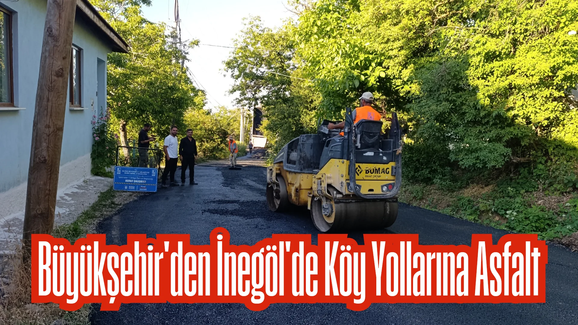 Bursa’da köy yolların da ulaşımı daha sağlıklı hale getirmek için