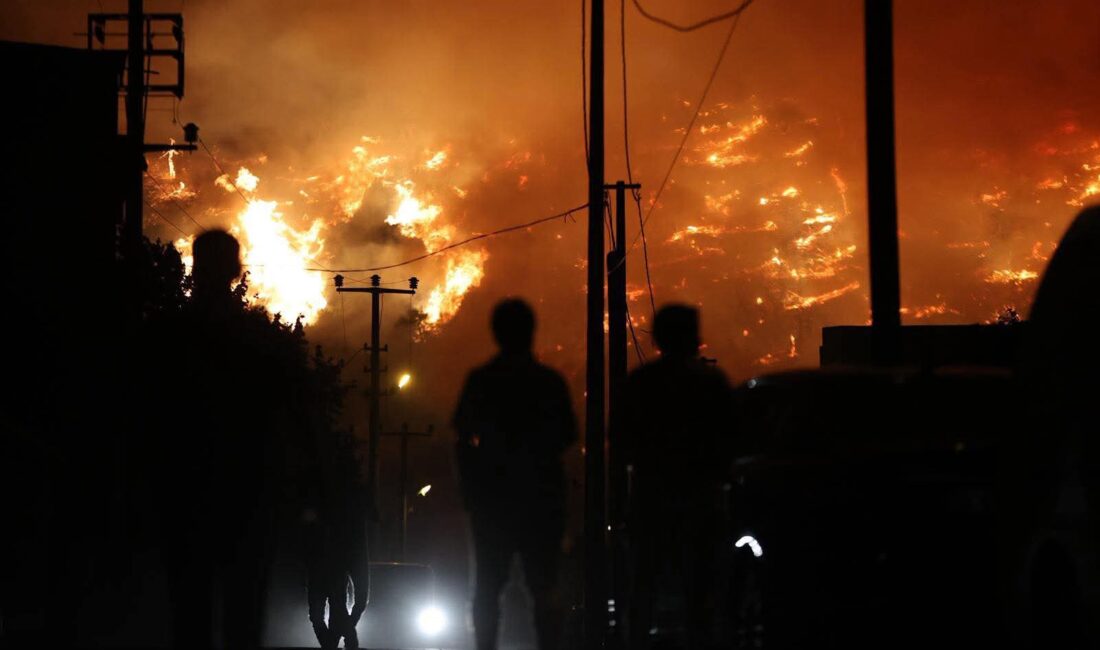 Bursa’nın Kestel ile Gürsu ilçeleri arasında çıkan orman yangını sebebiyle