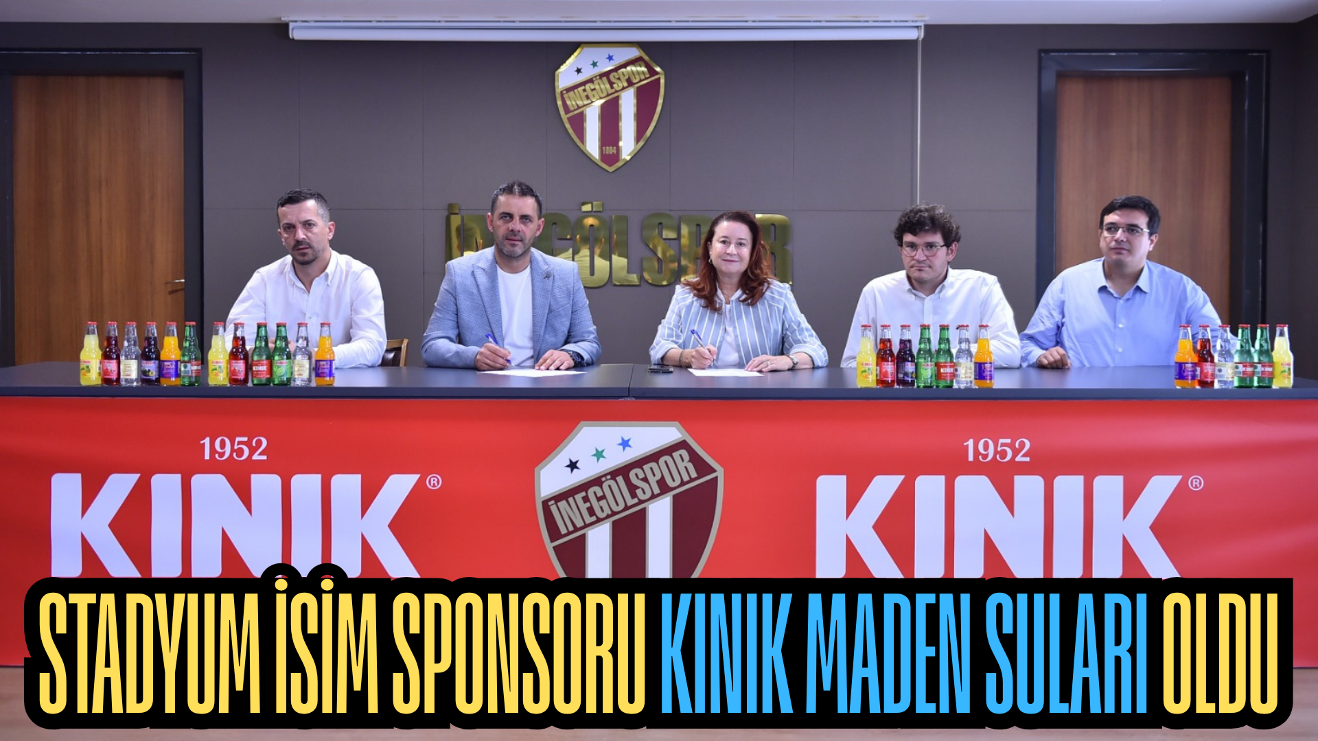 İnegölspor, stadyum isim sponsorluğu için Kınık Maden Suları A.Ş ile