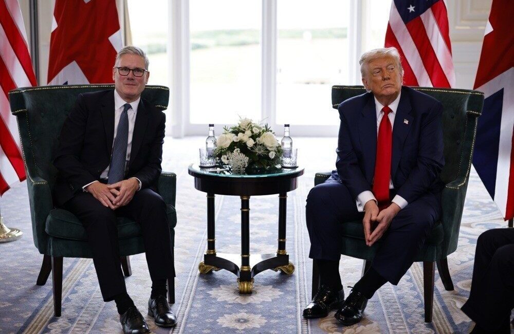 ABD Başkanı Donald Trump, İskoçya’da İngiltere Başbakanı Keir Starmer ile