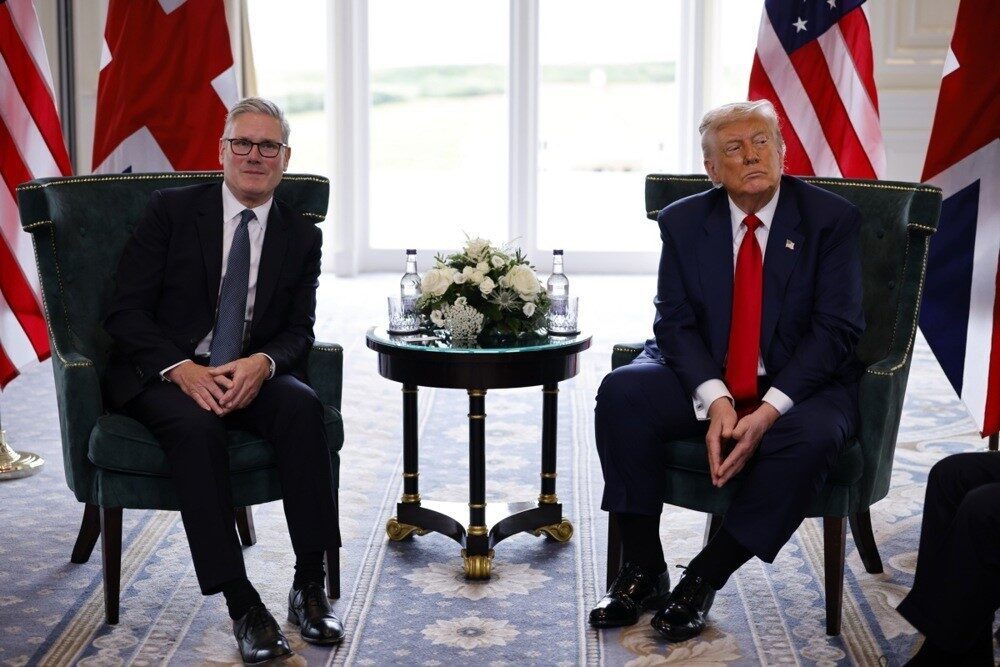 ABD Başkanı Donald Trump, İskoçya’da İngiltere Başbakanı Keir Starmer ile