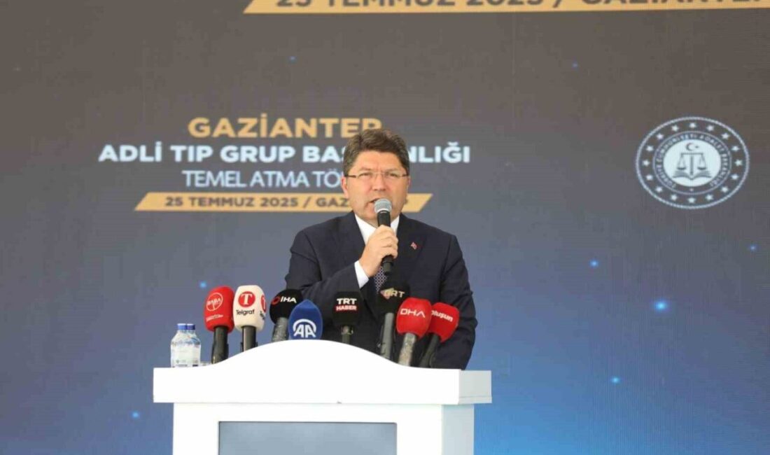 Gaziantep Adli Tıp Kurumu Grup Başkanlığı temel atma töreninde konuşan
