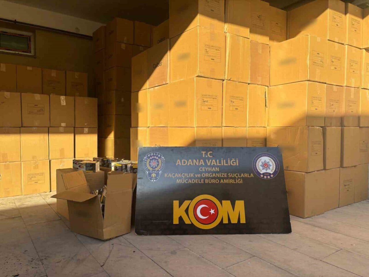 Adana’da 6 milyon 500 bin TL değerinde 11 milyon 730